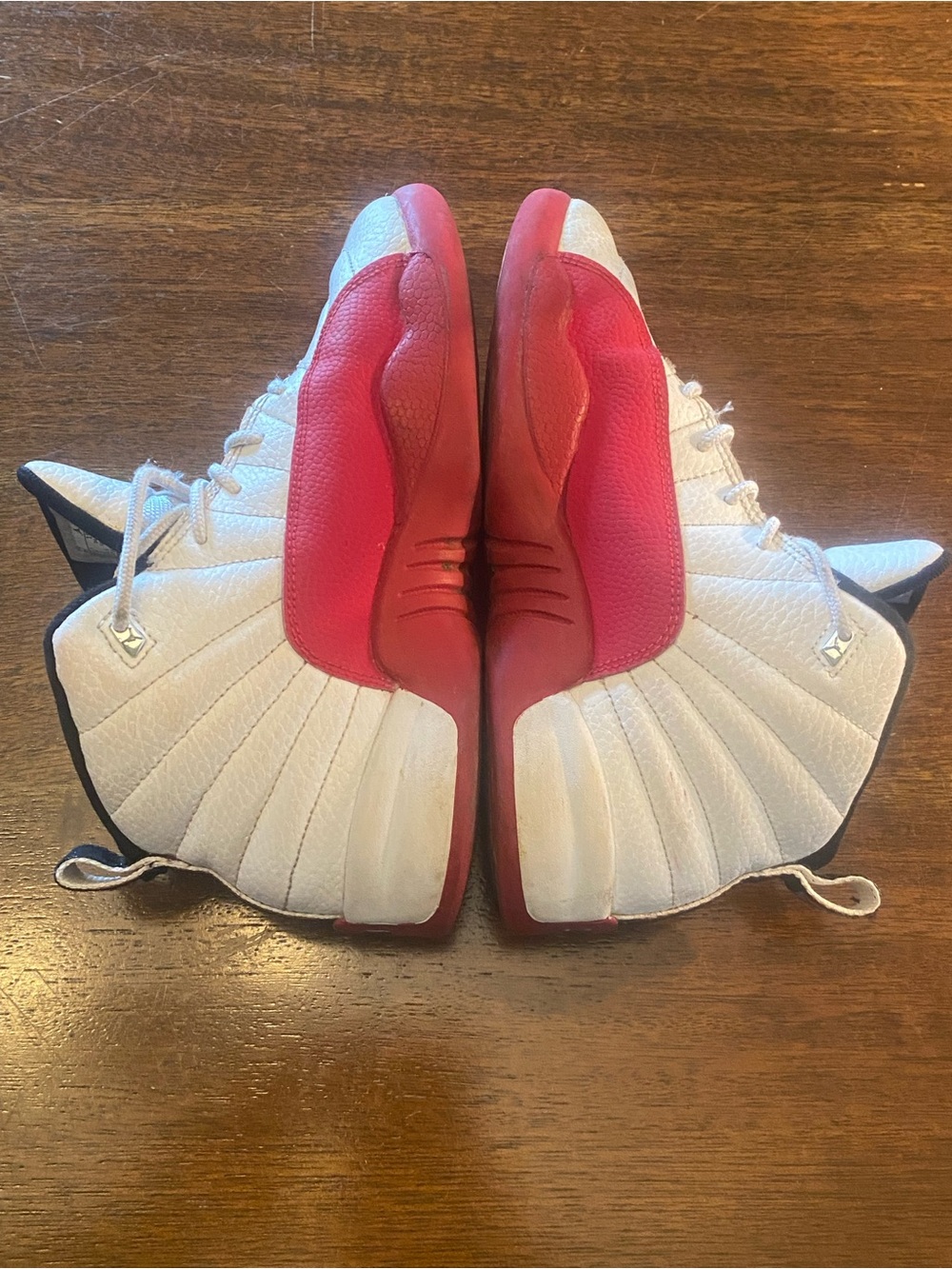 Air Jordan 12 Retro PS Cherry 2023 White Varsity Red 151186-116 Kids Size 3Y EUC